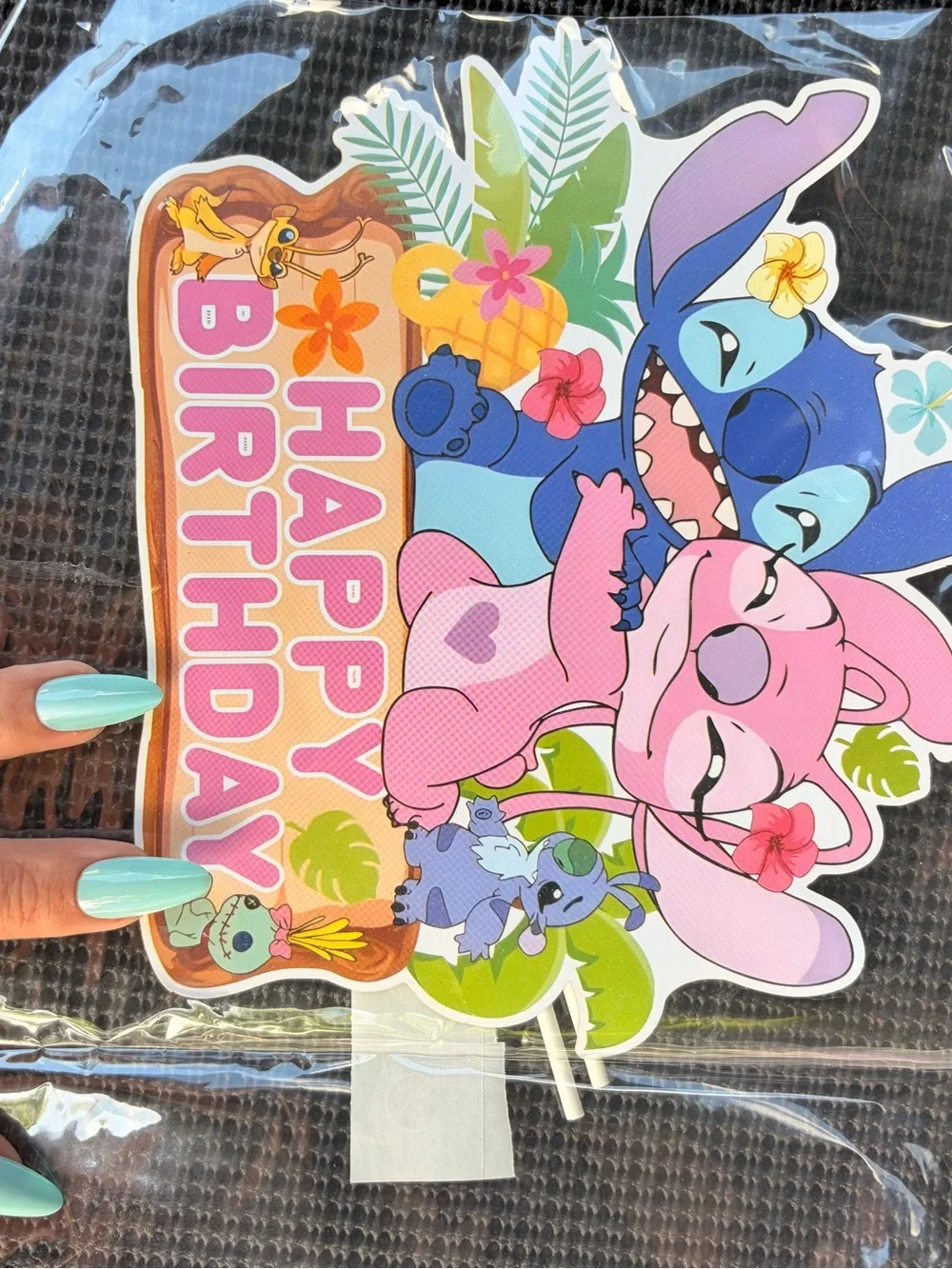 Disney Pink & Blue Stitch and Angel Birthday Party Pack